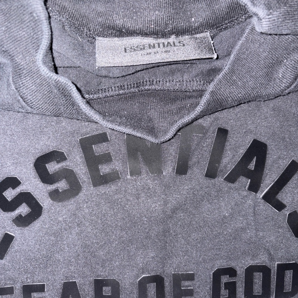 Essentials Fear of God Black Tee shirt